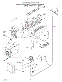 17 - Icemaker, Lit / Optional parts for Kitchenaid Refrigerator KSSP36QFS05 from AppliancePartsPros.com
