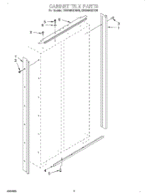 02 - Cabinet Trim parts for Kitchenaid Refrigerator KSSS48QDW05 from AppliancePartsPros.com