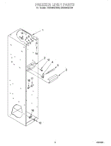 03 - Freezer Liner parts for Kitchenaid Refrigerator KSSS48QDW05 from AppliancePartsPros.com