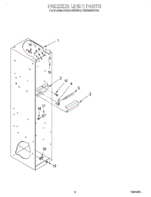 03 - Freezer Liner parts for Kitchenaid Refrigerator KSSS42QDW05 from AppliancePartsPros.com