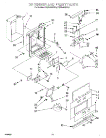 13 - Dispenser And Front parts for Kitchenaid Refrigerator KSSS42QDW05 from AppliancePartsPros.com