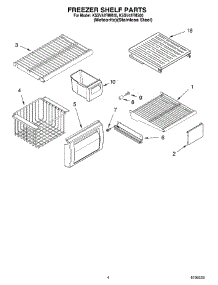 03 - Freezer Shelf Parts parts for Kitchenaid Refrigerator KSSV42FMM00 from AppliancePartsPros.com