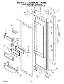 09 - Refrigerator Door Parts parts for Kitchenaid Refrigerator KSSV42FMM00 from AppliancePartsPros.com