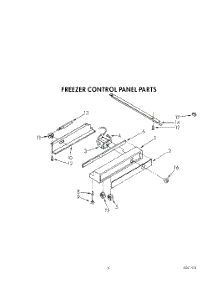 05 - Freezer Control Panel parts for Kitchenaid Refrigerator KSSS36DAW01 from AppliancePartsPros.com