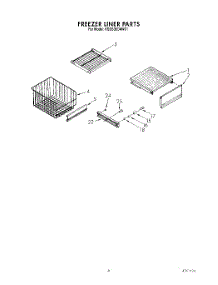 07 - Freezer Liner parts for Kitchenaid Refrigerator KSSS36DAW01 from AppliancePartsPros.com