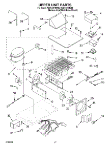 11 - Upper Unit Parts parts for Kitchenaid Refrigerator KSSV42FMM00 from AppliancePartsPros.com