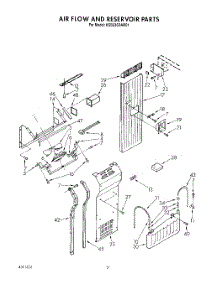 15 - Air Flow And Reservoir parts for Kitchenaid Refrigerator KSSS36DAW01 from AppliancePartsPros.com