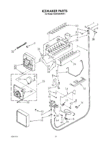 16 - Icemaker, Lit / Optional parts for Kitchenaid Refrigerator KSSS36DAW01 from AppliancePartsPros.com