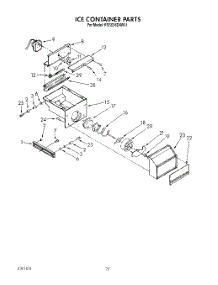 17 - Ice Container parts for Kitchenaid Refrigerator KSSS36DAW01 from AppliancePartsPros.com