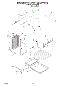 14 - Lower Unit And Tube Parts parts for Kitchenaid Refrigerator KSSP36QMS00 from AppliancePartsPros.com