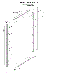 02 - Cabinet Trim parts for Kitchenaid Refrigerator KSSP36QKS01 from AppliancePartsPros.com