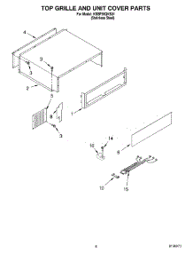 06 - Top Grille And Unit Cover parts for Kitchenaid Refrigerator KSSP36QKS01 from AppliancePartsPros.com