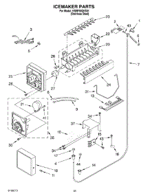 15 - Icemaker parts for Kitchenaid Refrigerator KSSP36QKS01 from AppliancePartsPros.com