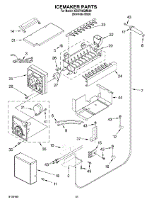 15 - Icemaker Parts parts for Kitchenaid Refrigerator KSSP36QMS00 from AppliancePartsPros.com