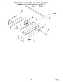 06 - Freezer Control Panel parts for Kitchenaid Refrigerator KSSS48FJT00 from AppliancePartsPros.com