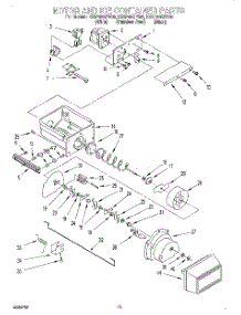 10 - Motor And Ice Container parts for Kitchenaid Refrigerator KSSP48QFW05 from AppliancePartsPros.com
