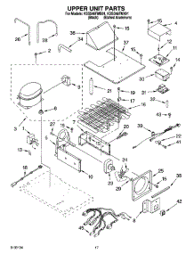 11 - Upper Unit Parts parts for Kitchenaid Refrigerator KSSS48FMX01 from AppliancePartsPros.com