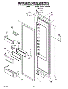 10 - Refrigerator Door Parts parts for Kitchenaid Refrigerator KSSS36QMW02 from AppliancePartsPros.com