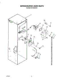 03 - Refrigerator Liner parts for Kitchenaid Refrigerator KSSS48DAX01 from AppliancePartsPros.com
