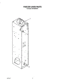 04 - Freezer Liner parts for Kitchenaid Refrigerator KSSS48DAX01 from AppliancePartsPros.com