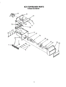 05 - Ice Container parts for Kitchenaid Refrigerator KSSS48DAX01 from AppliancePartsPros.com