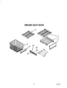 07 - Freezer Shelf parts for Kitchenaid Refrigerator KSSS48DAX01 from AppliancePartsPros.com