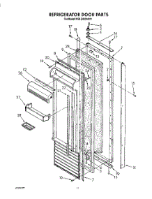 08 - Refrigerator Door parts for Kitchenaid Refrigerator KSSS48DAX01 from AppliancePartsPros.com