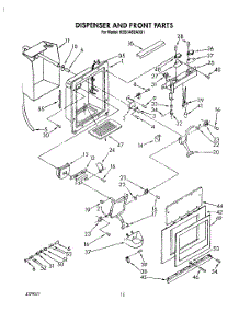 12 - Dispenser And Front parts for Kitchenaid Refrigerator KSSS48DAX01 from AppliancePartsPros.com