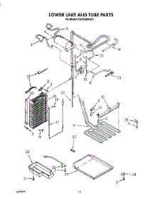 14 - Lower Unit And Tube parts for Kitchenaid Refrigerator KSSS48DAX01 from AppliancePartsPros.com