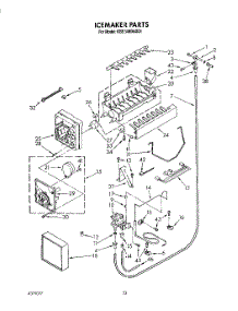 16 - Icemaker, Lit / Optional parts for Kitchenaid Refrigerator KSSS48DAX01 from AppliancePartsPros.com