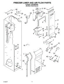 08 - Freezer Liner And Air Flow Parts parts for Kitchenaid Refrigerator KSSO48FMX00 from AppliancePartsPros.com