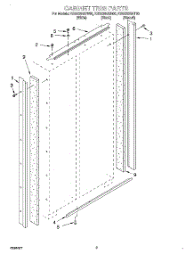 02 - Cabinet Trim parts for Kitchenaid Refrigerator KSSS36QHB00 from AppliancePartsPros.com