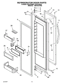09 - Refrigerator Door Parts parts for Kitchenaid Refrigerator KSSV42FMM02 from AppliancePartsPros.com