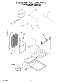12 - Lower Unit And Tube Parts parts for Kitchenaid Refrigerator KSSV42FMM02 from AppliancePartsPros.com