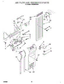 13 - Air Flow And Reservoir parts for Kitchenaid Refrigerator KSSS36MBX00 from AppliancePartsPros.com