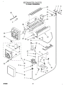 14 - Icemaker, Literature parts for Kitchenaid Refrigerator KSSS36MBX00 from AppliancePartsPros.com