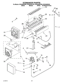 15 - Icemaker parts for Kitchenaid Refrigerator KSSS36QKW00 from AppliancePartsPros.com
