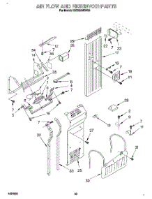 15 - Air Flow And Reservoir parts for Kitchenaid Refrigerator KSSS36DBW00 from AppliancePartsPros.com