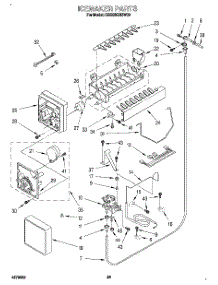 16 - Icemaker, Literature parts for Kitchenaid Refrigerator KSSS36DBW00 from AppliancePartsPros.com