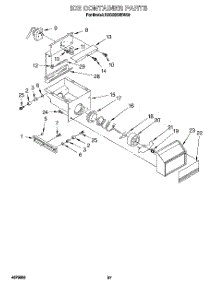 17 - Ice Container parts for Kitchenaid Refrigerator KSSS36DBW00 from AppliancePartsPros.com