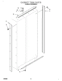 02 - Cabinet Trim parts for Kitchenaid Refrigerator KSSS42MBX01 from AppliancePartsPros.com