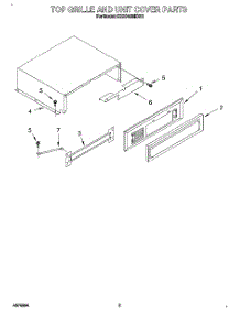 03 - Top Grille And Unit Cover parts for Kitchenaid Refrigerator KSSS42MBX01 from AppliancePartsPros.com