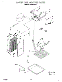11 - Lower Unit And Tube parts for Kitchenaid Refrigerator KSSS42MBX01 from AppliancePartsPros.com