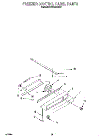 14 - Freezer Control Panel parts for Kitchenaid Refrigerator KSSS42MBX01 from AppliancePartsPros.com