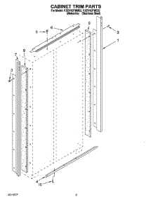 02 - Cabinet Trim Parts parts for Kitchenaid Refrigerator KSSV42FMS02 from AppliancePartsPros.com