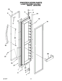 10 - Freezer Door Parts parts for Kitchenaid Refrigerator KSSV42FMS02 from AppliancePartsPros.com