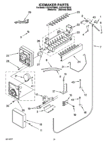 13 - Icemaker Parts parts for Kitchenaid Refrigerator KSSV42FMS02 from AppliancePartsPros.com