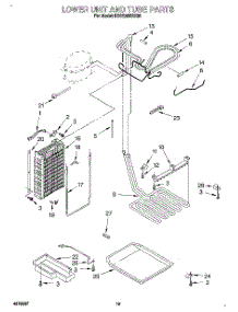 12 - Lower Unit And Tube parts for Kitchenaid Refrigerator KSSS36DBX00 from AppliancePartsPros.com