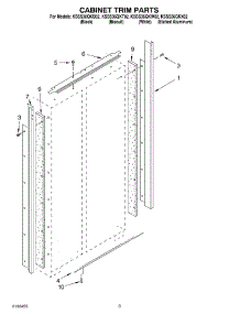02 - Cabinet Trim Parts parts for Kitchenaid Refrigerator KSSS36QKB02 from AppliancePartsPros.com
