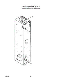 07 - Freezer Liner parts for Kitchenaid Refrigerator KSSS36DAW00 from AppliancePartsPros.com